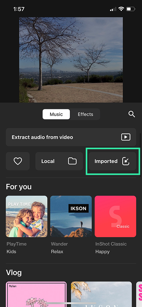 Edit Videos in InShot